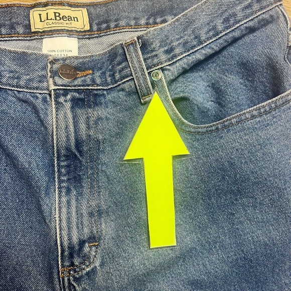 LL Bean Jeans Men's 36 x 34 Classic Fit Straight Leg Stonewashed Denim - Picture 4 of 11